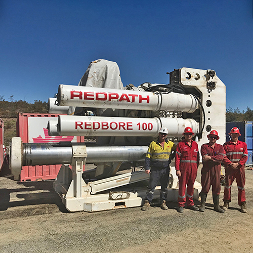 Image de project - l'alésage de cheminées à Cadia - Redbore 100